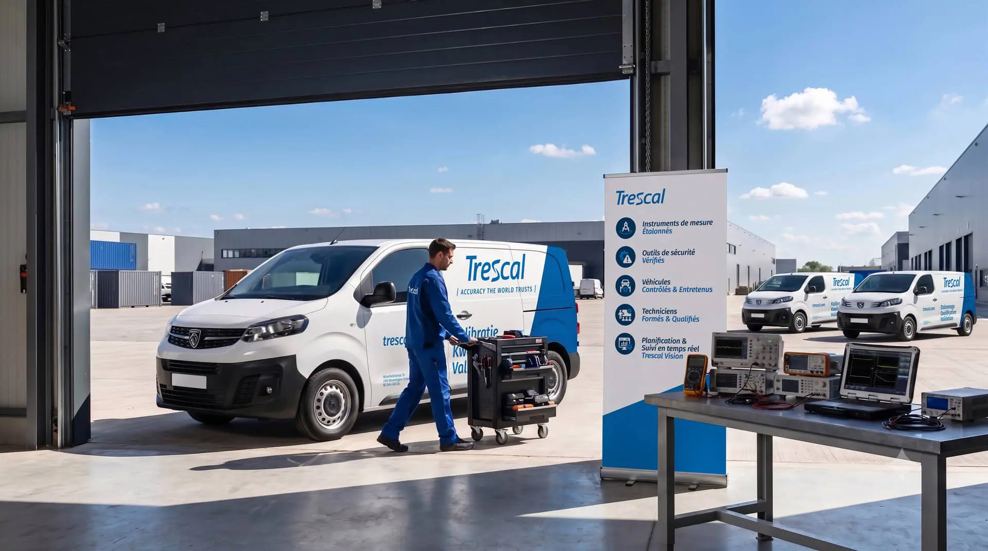 Les campagnes “PITSTOP” de Trescal: vous permettent de gérer efficacement vos techniciens, votre matériel et vos véhicules