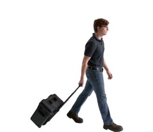 5D Heavy duty case with handle in action